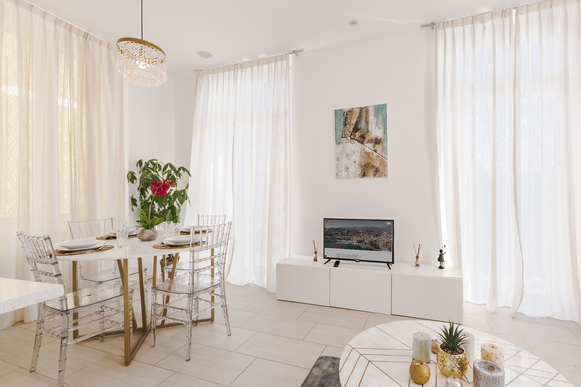 Stanza vuota prima dell’home staging virtuale