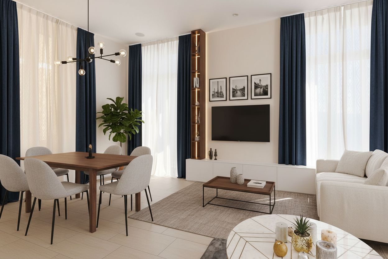 La stessa stanza arredata con home staging virtuale VedoCasa